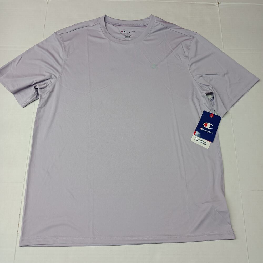 Champion Men's Double Dry Anti-Odor T-Shirt Size L Purple